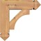 Ekena Millwork Westlake Arts and Crafts Smooth Bracket w/ Offset Brace, Western Red Cedar, 5 1/2"W x 16"D x 16"H BKT0604X16X16WTL03SWR - alternate 2